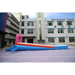blue orange pink slides for kid long slide inflatable bouncer slide Inflatable Slide-10x2x14.3M