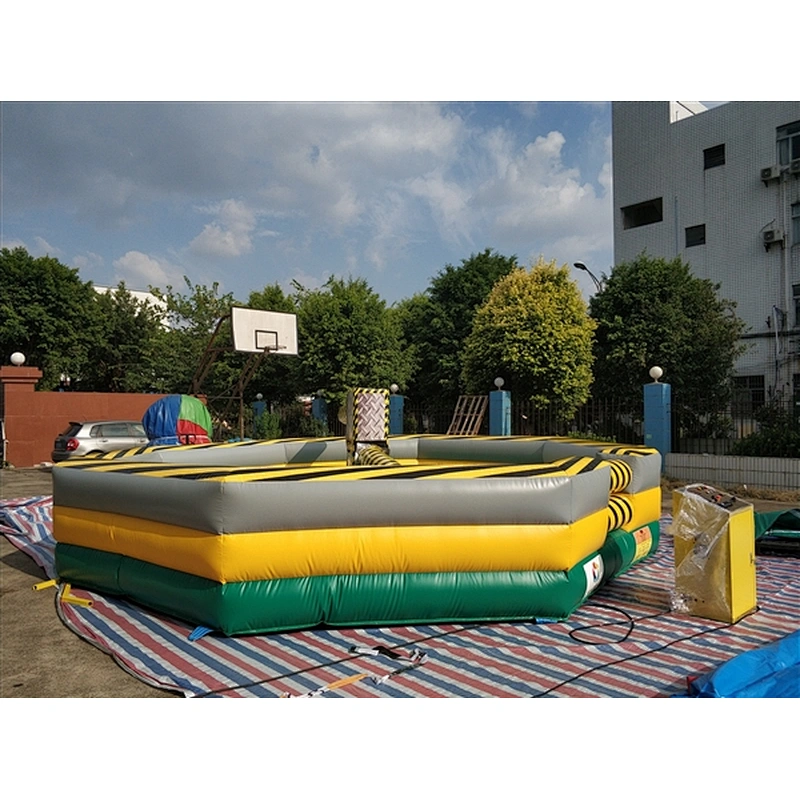 PVC material 8 players inflatable wipeout course for sale-6x6m