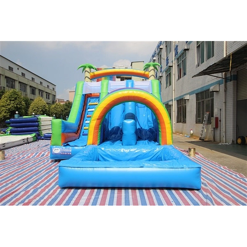 Game Over Dry Adult Slides Pirate Ship Giant Bouncer Slip N Slide High Inflatable Water Slide For Sale-12x8x7m