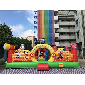 disney mickey and minnie mickey park jumping castle jumping bouncer amusement park fun city Inflatable Bouncer-7x7M
