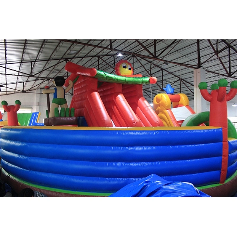 happy farm Rice cylinder fun city inflatable amusement park-12.5x8x6M
