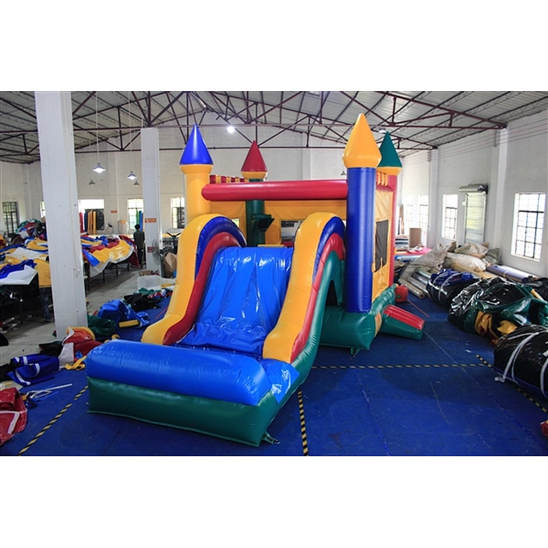 bouncer with slide jumping castle&basic castle&Inflatable Combo-6.4x3.6x4M