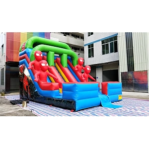 spider man inflatable bouncer slide Inflatable Slide-7x5x5M