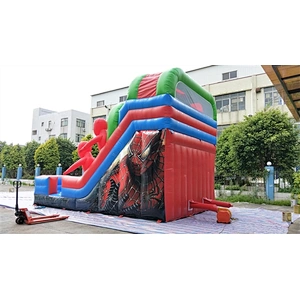 spider man inflatable bouncer slide Inflatable Slide-7x5x5M