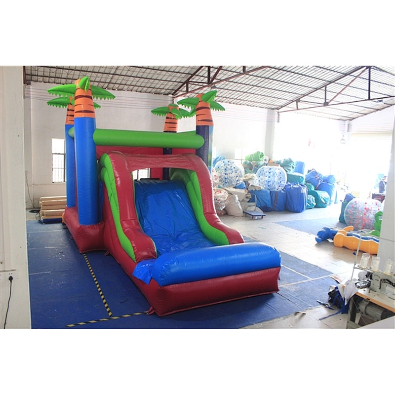 red lion animal ball bouncer with slide&jumping castle&basic castle&Inflatable Combo-6.4x3.6x4M