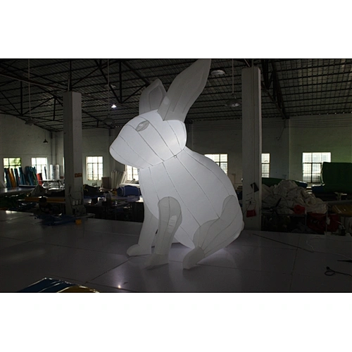 white bunny with Led light for Mid-Autumn Festival