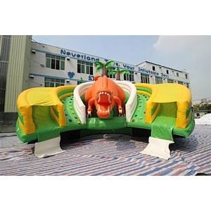 inflatable water slide with crocodile-23x22x6.5M