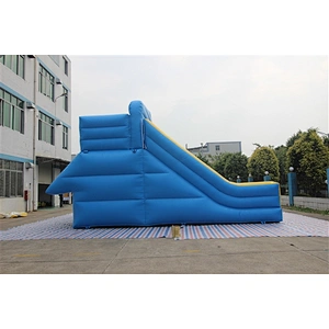 blue basic slide Inflatable Slide-9x7.6x5.8M