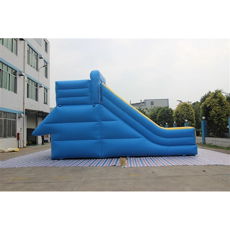 blue basic slide Inflatable Slide-9x7.6x5.8M