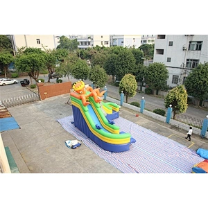 Small Toy Clearance Names Float Toys Sale Giant Water Slides Manufacturer Boat Colorful Octopus Inflatable Slide Price For Sale-8x6x6m
