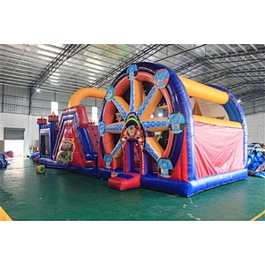 ferris wheel inflatable bouncer clown obstacle course inflatable inflatable obstacle inflatable obstacle course-15x6x5M