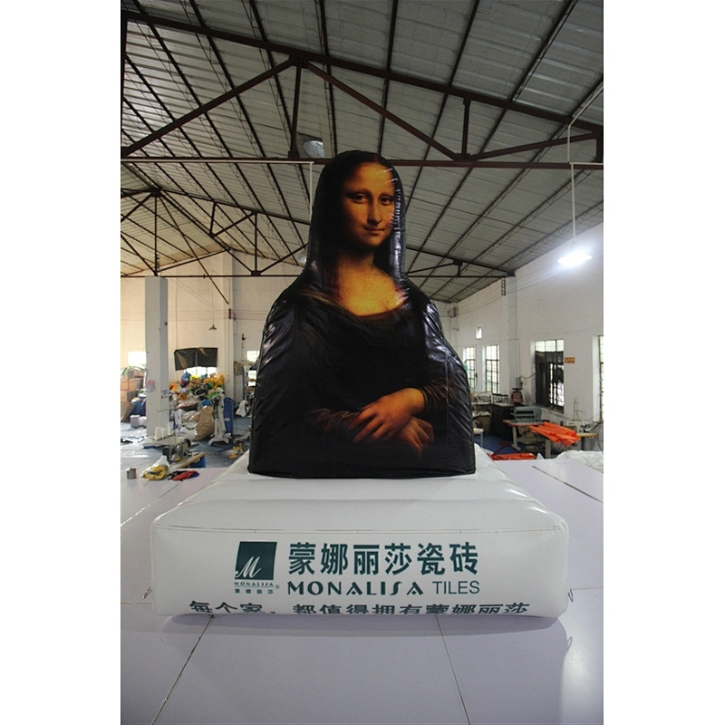 customized inflatable Mona Lisa for advertising