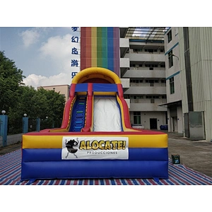 blue yellow red inflatable bouncer slide basic slide Inflatable Slide-10x4x5.5M