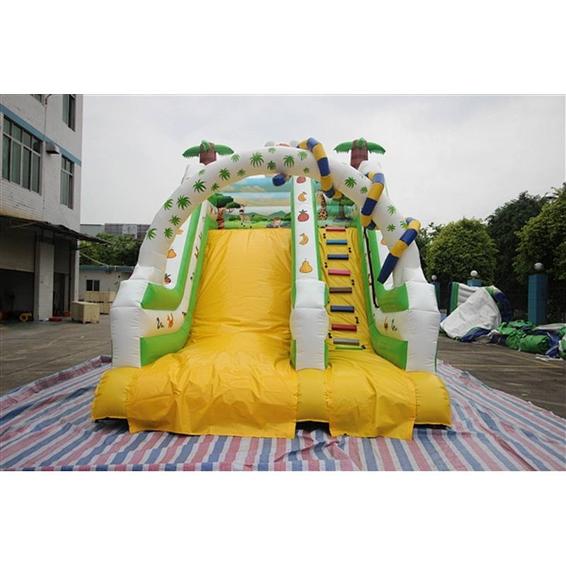 hawaii coconut tree tropical style inflatable bouncer slide Inflatable Slide-6x4x5M