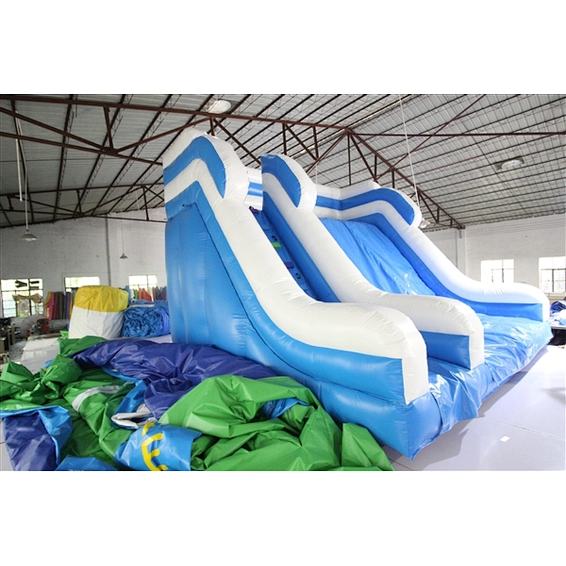 blue whit inflatable bouncer slide basic slide Inflatable Slide-5x5x4.1M