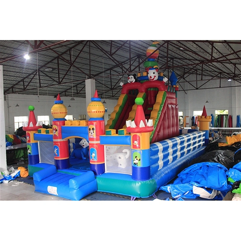 Disney Mickey and Donald duck fun city inflatable amusement park-10x6x5M