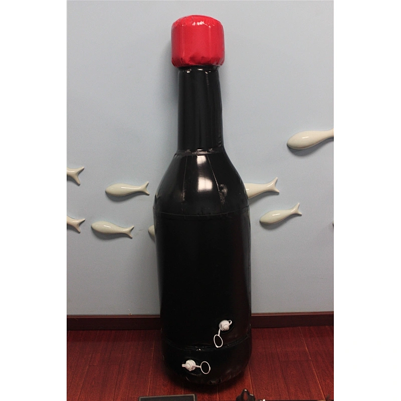 Promotional Customized Giant Champagne Inflatable Soy Water Bottle For Sale-1.2m
