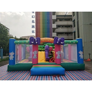 elephant theme jumping castle jumping bouncer  Inflatable Bouncer-6x5.2M