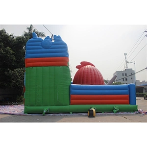 angry birds bouncer with slide fun city inflatable amusement park-9x6x5M