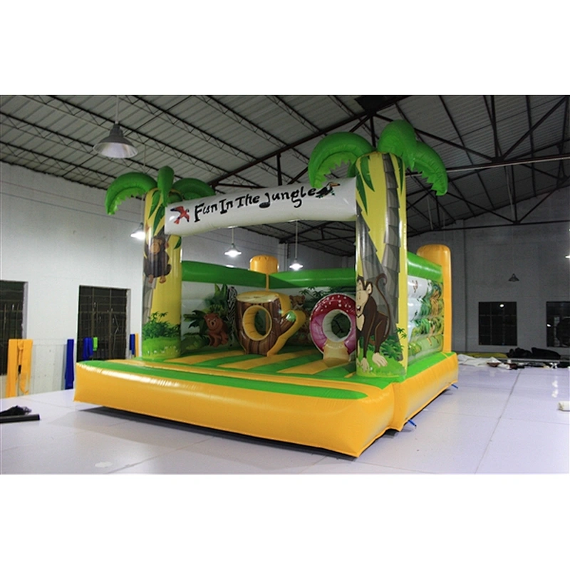 fun In the jungle hawaii bouncer coconut tree tropical style inflatable jumping castle& Inflatable Bouncer Inflatable Bouncer-3.5x 3m