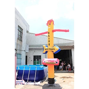 Cube Advertising Shape Sky Best Quality Inflatable Air Dancer-6m