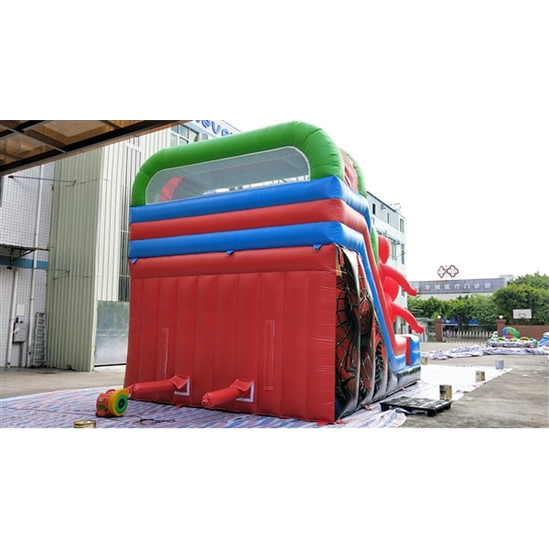spider man inflatable bouncer slide Inflatable Slide-7x5x5M