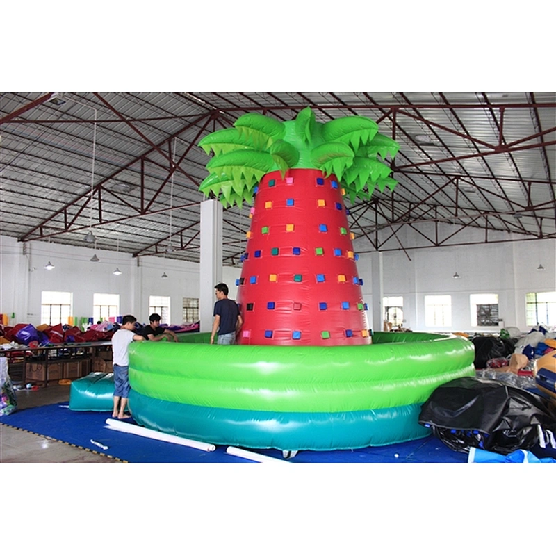 Inflatable Flying Spider-Man Rock Climbing Wall Giant Inflatable Climbing Holds Wall For Sale-6x6x5m