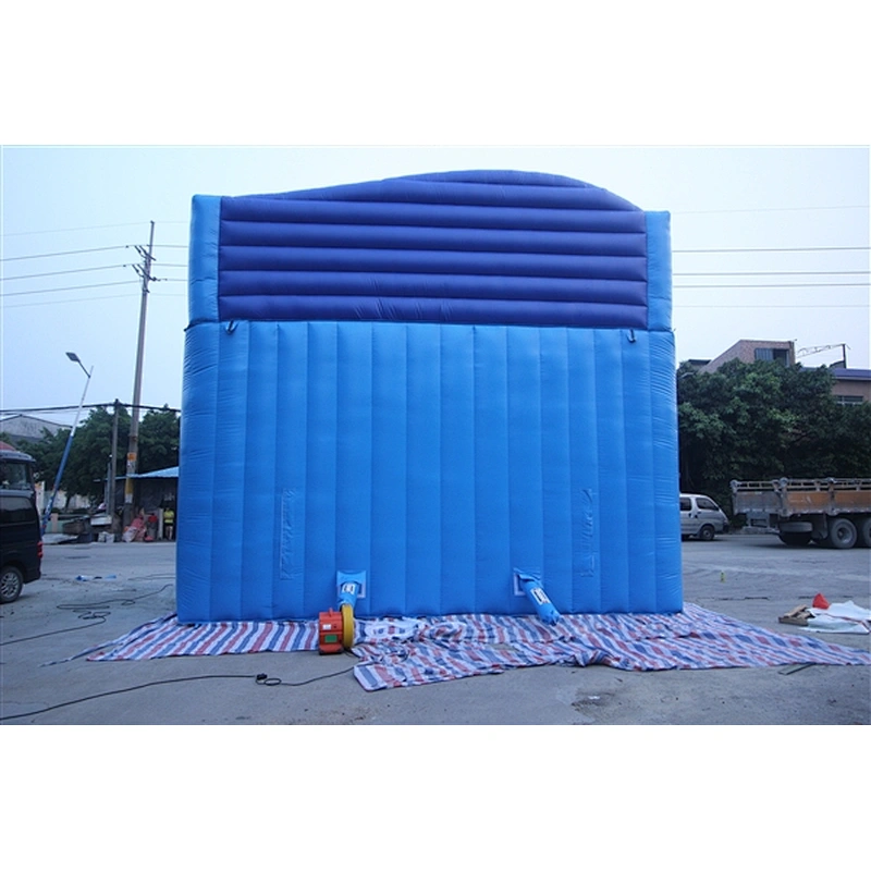 blue slide with polar bear monkey cat inflatable bouncer slide Inflatable Slide-7x7x6.5M