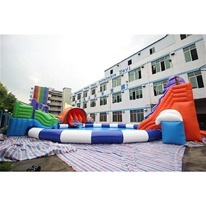 Adult Floating Waterpark Theme Items Splash Mini Children Amusement Rides Equipment Indoor Inflatable Aqua Water Park For Sale-23x22x8m