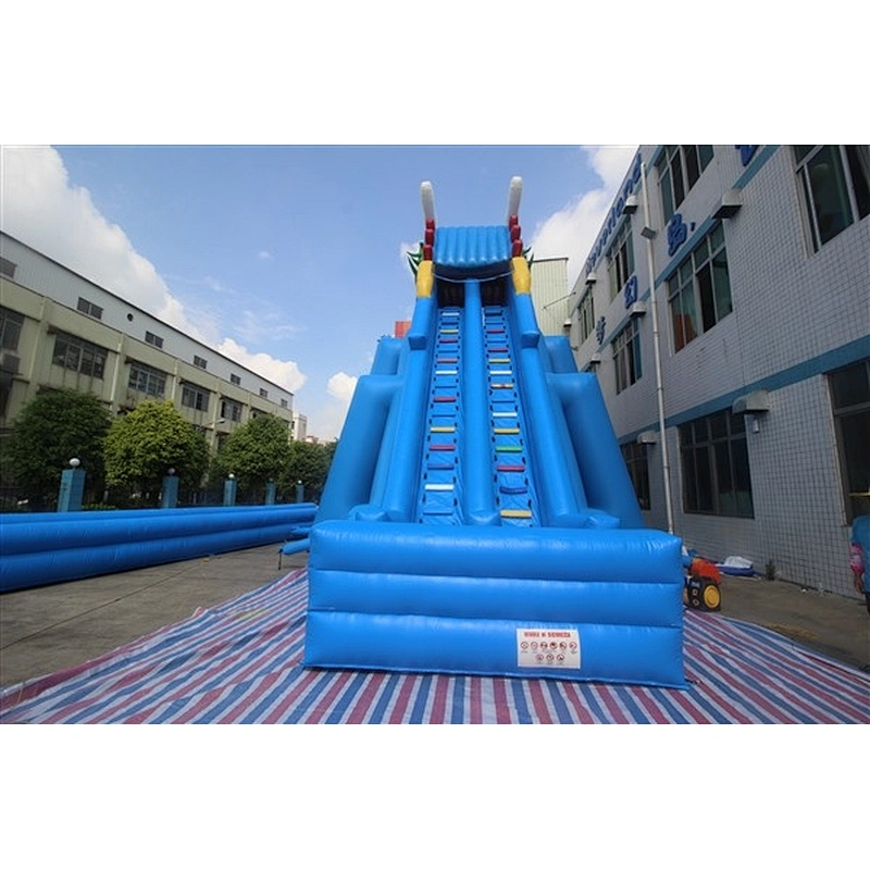 Used Slip N Pool Clearance Floating Adult Giant Inflatable Bouncer Water Slide For Sale-50x14x14M
