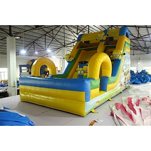 Minions yellow man yellow inflatable bouncer slide Inflatable Slide-7x4x4.5M