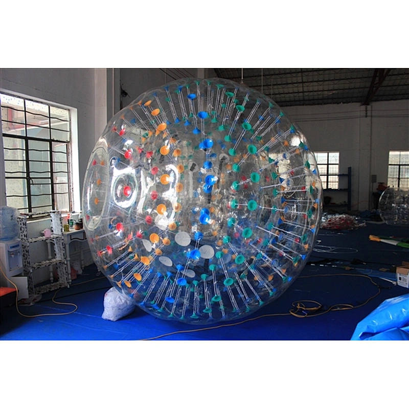 walking Balls Latest Kids Aqua Bubble Water Roller Rolling Zorb Wrecking Ball Volleyball Court Inflatable Human Balloon For Sale-3m