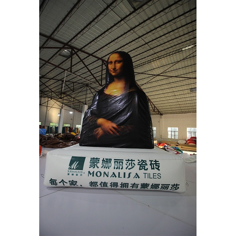 customized inflatable Mona Lisa for advertising