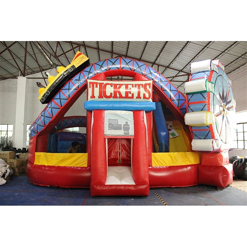 playground tickets with ferris wheel fun city inflatable amusement park-7x6x4M