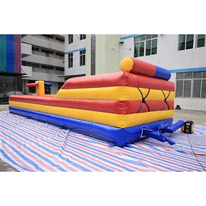 Customized 2 lane inflatable bungee run / inflatable sport games for sale-9.14x3.35x2.4m