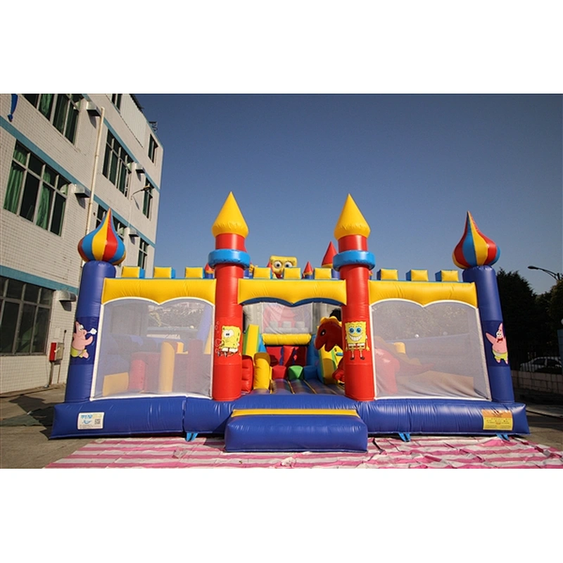spongebob and Patrick star fun city inflatable amusement park inflatable castle-15x8x6M