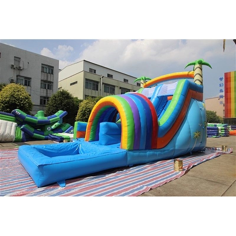 Game Over Dry Adult Slides Pirate Ship Giant Bouncer Slip N Slide High Inflatable Water Slide For Sale-12x8x7m