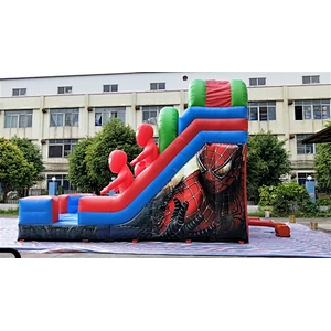 spider man inflatable bouncer slide Inflatable Slide-7x5x5M