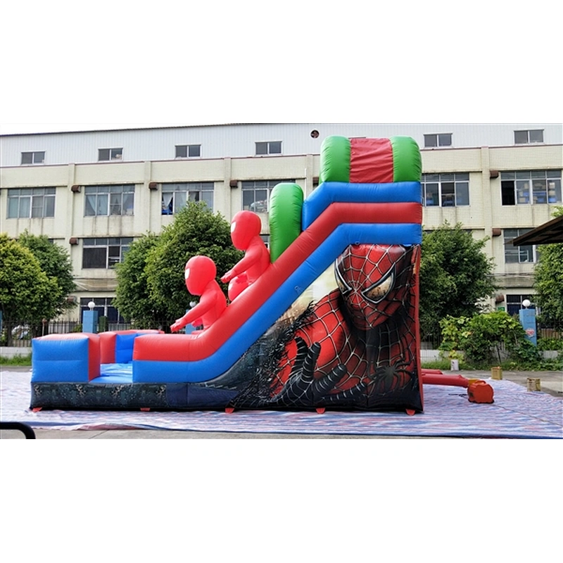spider man inflatable bouncer slide Inflatable Slide-7x5x5M