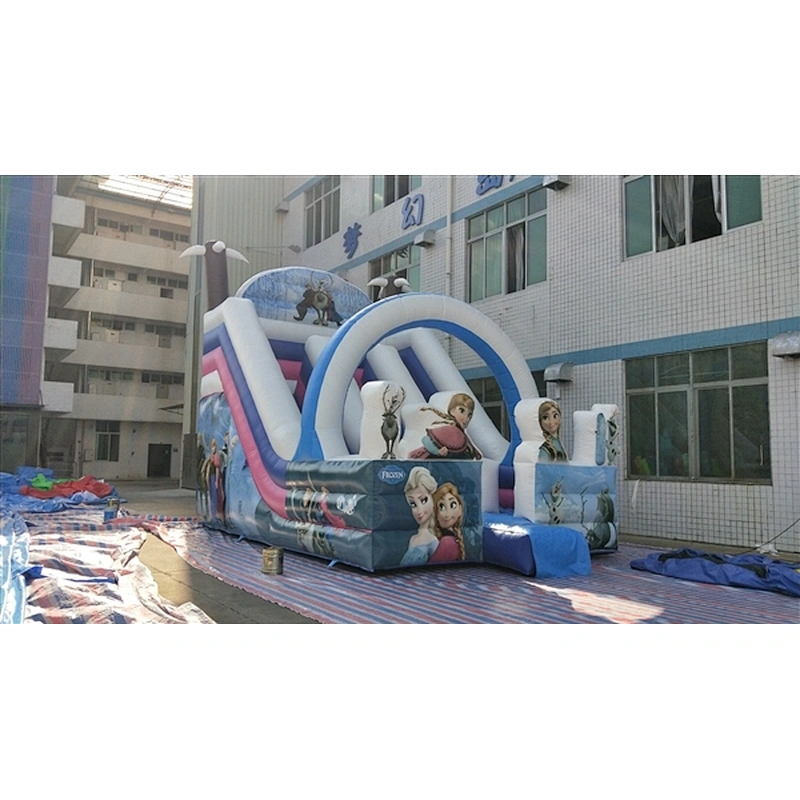 Frozen Anna and Elsa princess inflatable bouncer slide Inflatable Slide-7x4.5x6M
