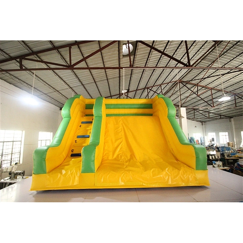 yellow green inflatable bouncer slide basic slide Inflatable Slide-5x4x4M