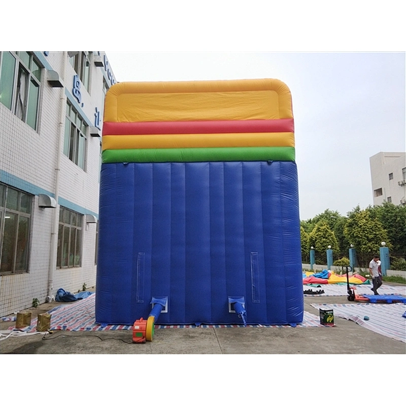 blue green yellow red inflatable bouncer slide basic slide Inflatable Slide-7.5x5x6.5M