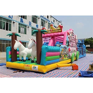 horses pony obstacle course inflatable inflatable obstacle inflatable obstacle course-20x4x4.5M