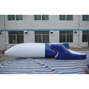 summer toys outlet inflatable water blob launch pad, inflatable water jumping pillow-5.5x2m
