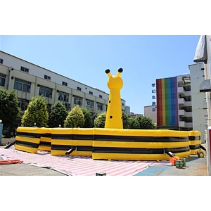 High Quality inflatable giraffe circular maze outdoor inflatable sport games for sale-18x18x9M