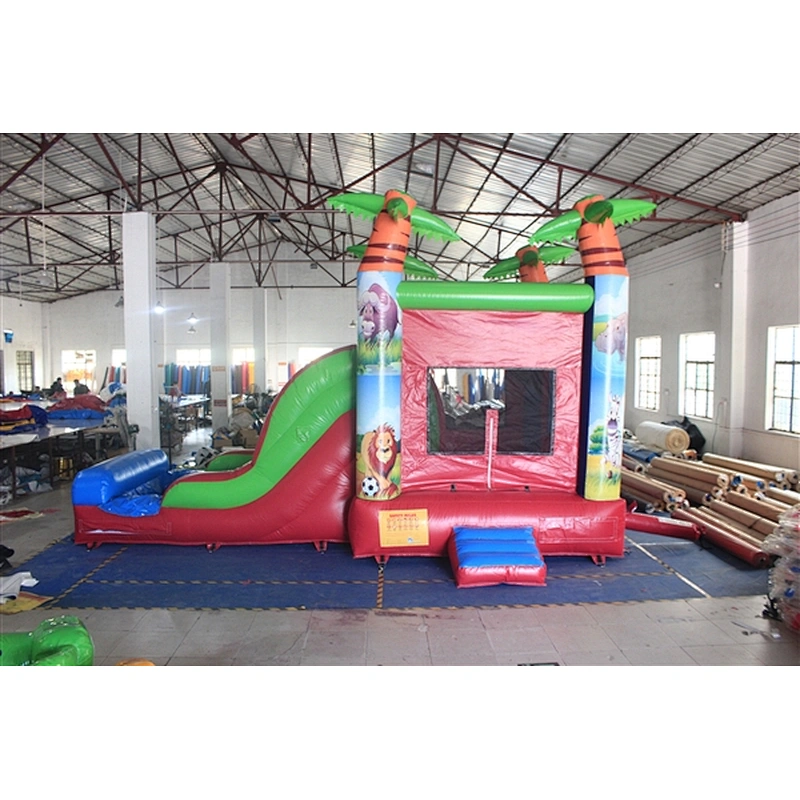 red lion animal ball bouncer with slide&jumping castle&basic castle&Inflatable Combo-6.4x3.6x4M