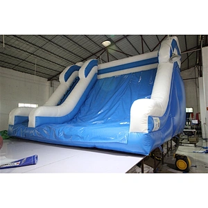 blue whit inflatable bouncer slide basic slide Inflatable Slide-5x5x4.1M