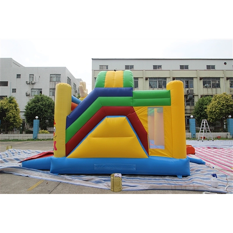 waving smiling clown bouncer with slide jumping castle&Inflatable Combo-5.2x5x3.8M