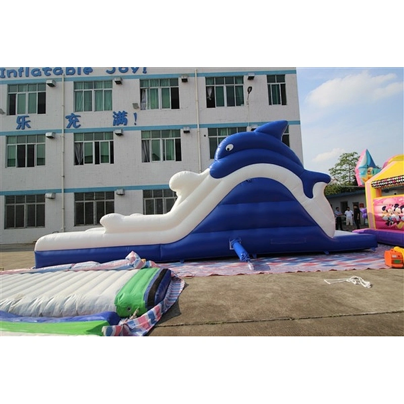 whale inflatable water slide-11.3x3.6x4.55M