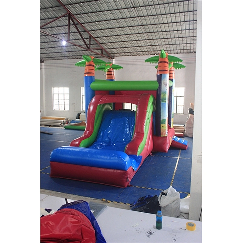 red lion animal ball bouncer with slide&jumping castle&basic castle&Inflatable Combo-6.4x3.6x4M
